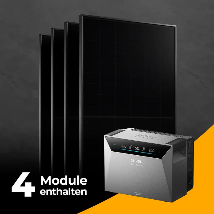 solago 2000W Balkonkraftwerk mit Anker SOLIX Solarbank 4 Pro